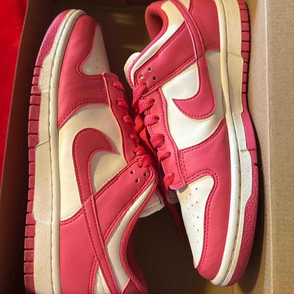 Selling pink Nike dunks size 8 in a half